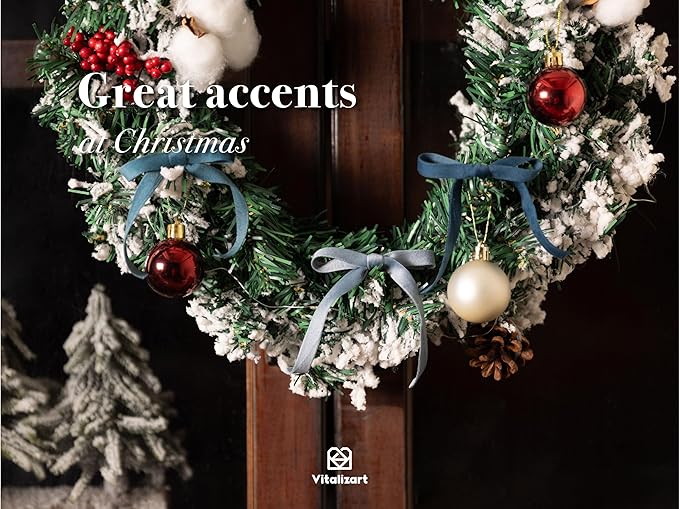 Vitalizart Blue Velvet Ribbon Set 3/8" x 15 Yd Fabric Trim Royal & Dusty Blue 3 - Image 5