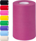 Deep Rose Red Tulle Fabric Rolls 6 Inch by 100 Yards Tulle Roll Spool Fabric by Unknown