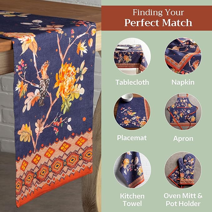Maison d' Hermine Table Runner 100% Cotton Single Layer Table Runners 72 inches - Image 5