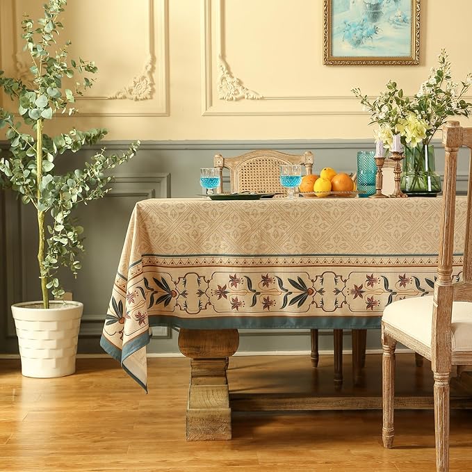 patdrea Designer French Small Rectangular Tablecloth, Decor Tables Covers - Image 3