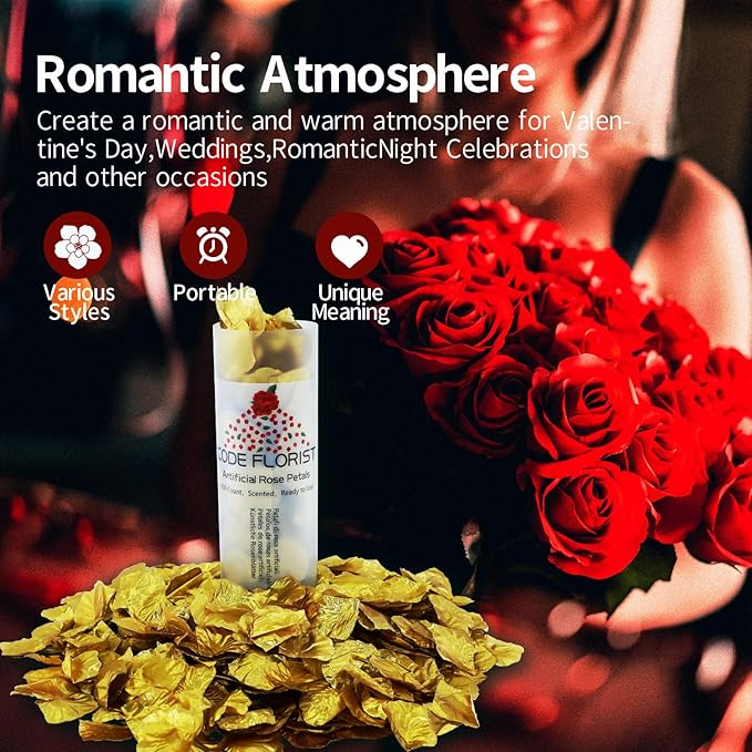 CODE FLORIST 1100 PCS Silk Rose Petals - Image 2