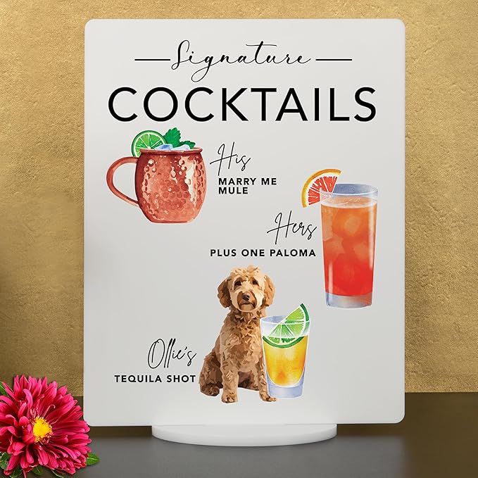 Pet Signature Drink Wedding Signs - Image 2