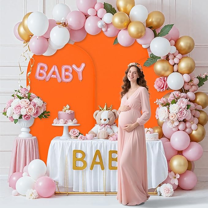 Wedding Arch Covers Arch Backdrop Cover Arch Stand Covers 7.2FT 6.6FT 6FT Set - Image 3
