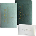 Vow Books His and Hers Wedding Vow Books Bride and Groom by WeddingGiftsWedding