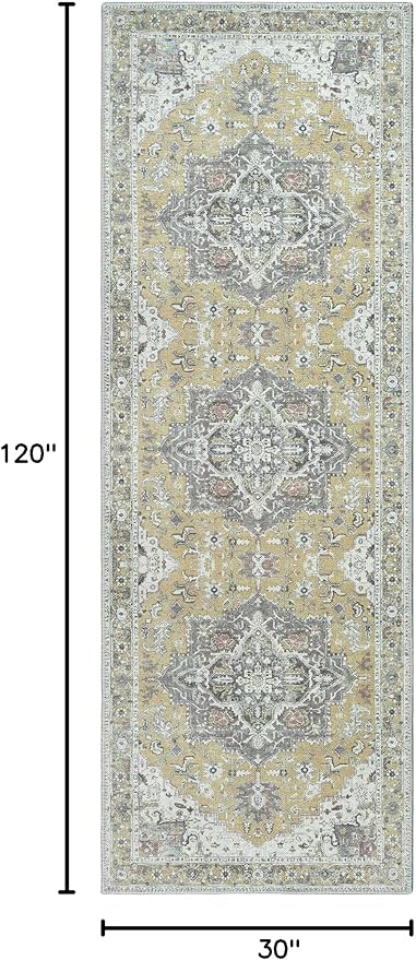 Bloom Rugs Washable Non-Slip 10 ft Runner - Image 2