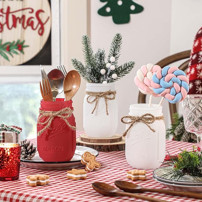 Christmas Mason Jars, Christmas Centerpieces - Image 5