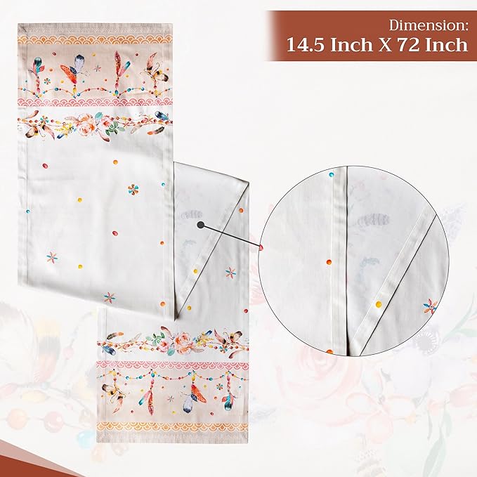 Maison d' Hermine Table Runner 100% Cotton Single Layer Table Runners 72 inches - Image 4