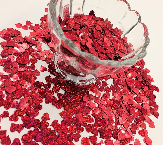 4000Pcs Hearts Shape Glitter Cute Sprinkle Party Confetti Table Decoration - Image 3
