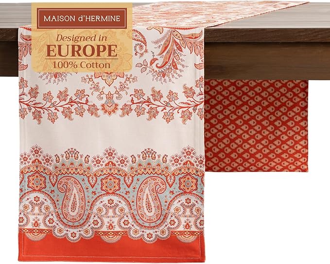 Maison d' Hermine Table Runner 100% Cotton Double Layer Table Runners 108 by MaisondHermine