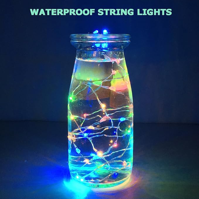 NeoJoy Rechargeable Wine Bottle Lights, LED Cork Lights USB Fairy String Lights - Image 5
