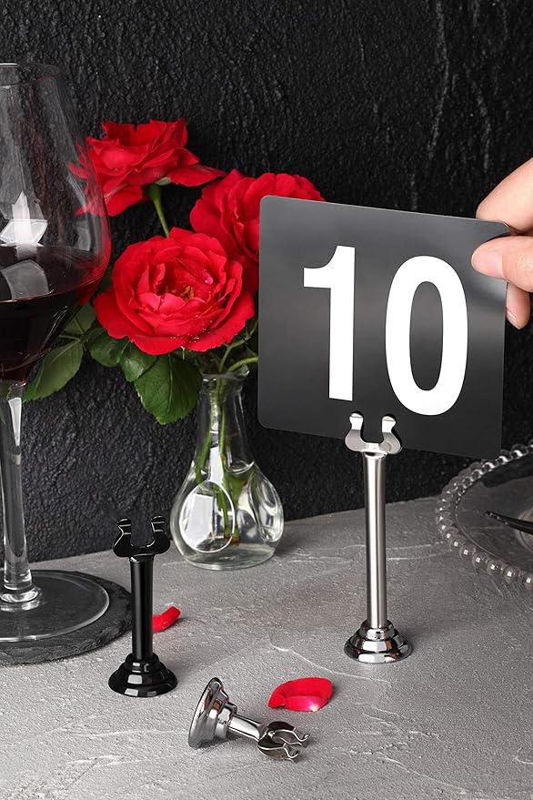 New Star Foodservice 23428 Triton Harp Clip Style, Place Card/Table Number - Image 9