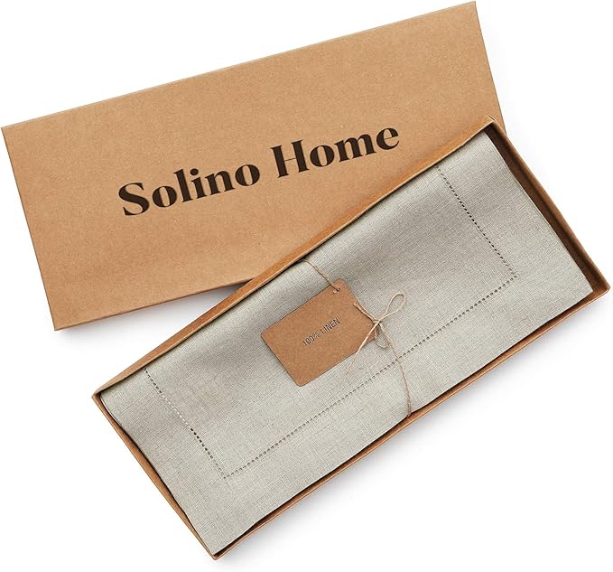 Solino Home Linen Natural Table Runner 108 Inches Long - Image 6
