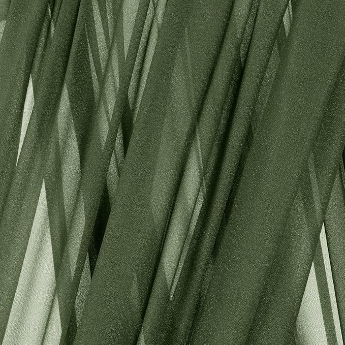 MLMC Olive Green Wedding Arch Draping Fabric 2 Panels 29" x 20 FT Extra Long - Image 5