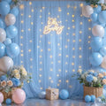 10x10ft Baby Blue Tulle Backdrop Curtains by Gogoparti