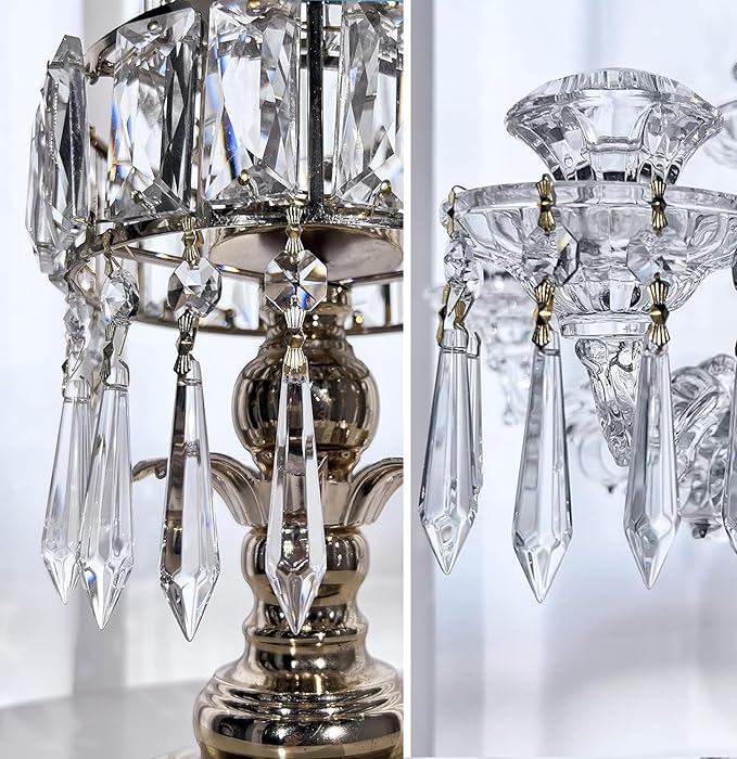 H&D 15pcs Large Clear Crystal Chandelier 60mm Icicle U-Drop Prisms Lamp Parts - Image 5