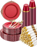 Goodluck 350 Piece Red Dinnerware Set by GoodLuck