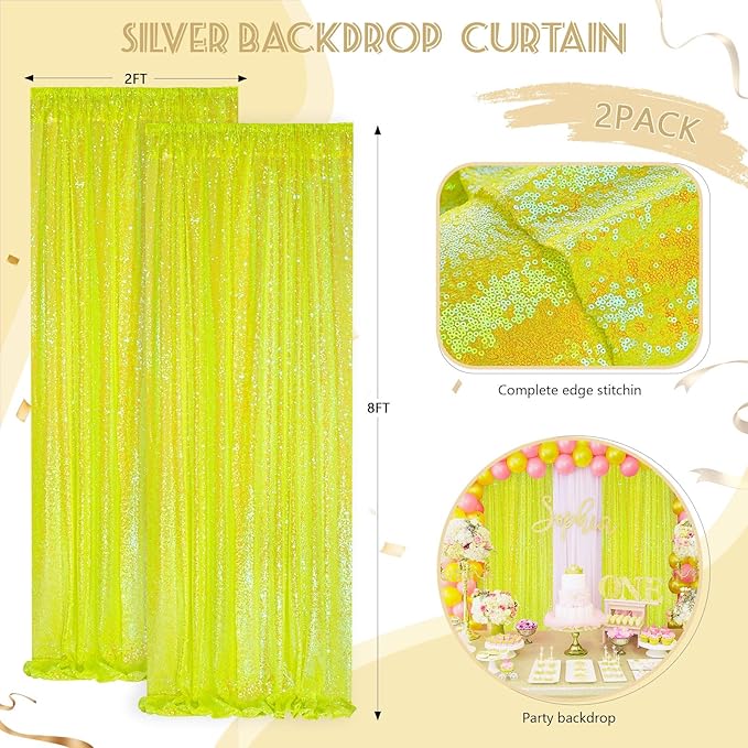 Sparkle Sequin Backdrop Curtains Panels - Image 4