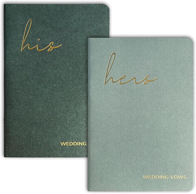Wedding Vow Books His and Hers, Wedding Registry Gifts Ideas by MrMrsGifts