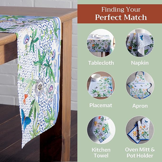 Maison d' Hermine Table Runner 100% Cotton Single Layer Table Runners 108 - Image 5