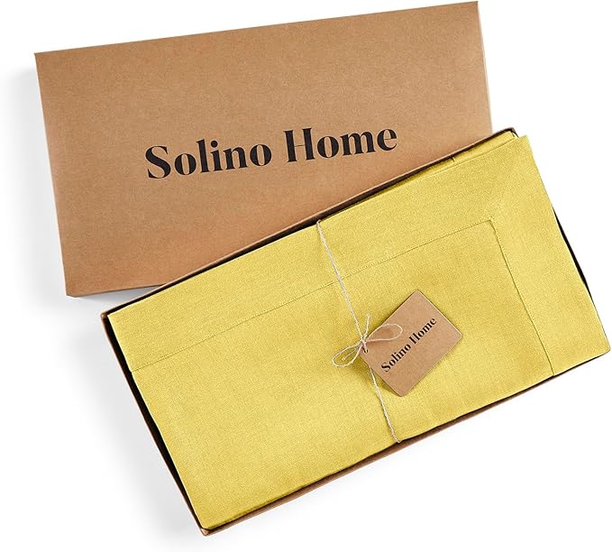 Solino Home Linen Tablecloth for Rectangle Tables 60 x 120 Inch - Image 5