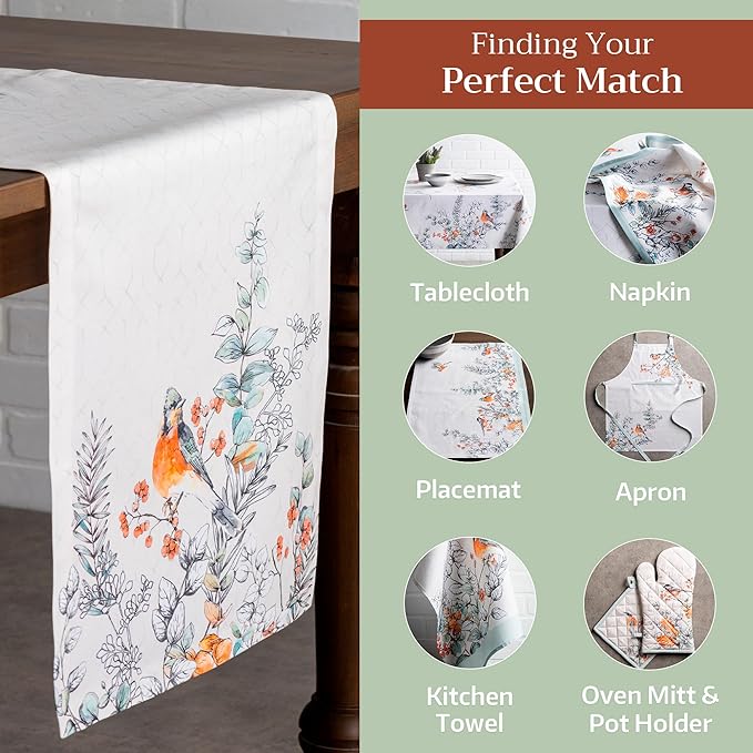 Maison d' Hermine Table Runner 100% Cotton Single Layer Table Runners 72 inches - Image 5