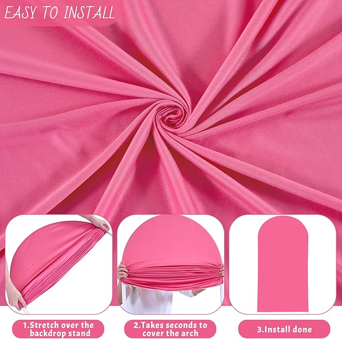 6FT Fuchsia Arch Backdrop Cover - Image 4