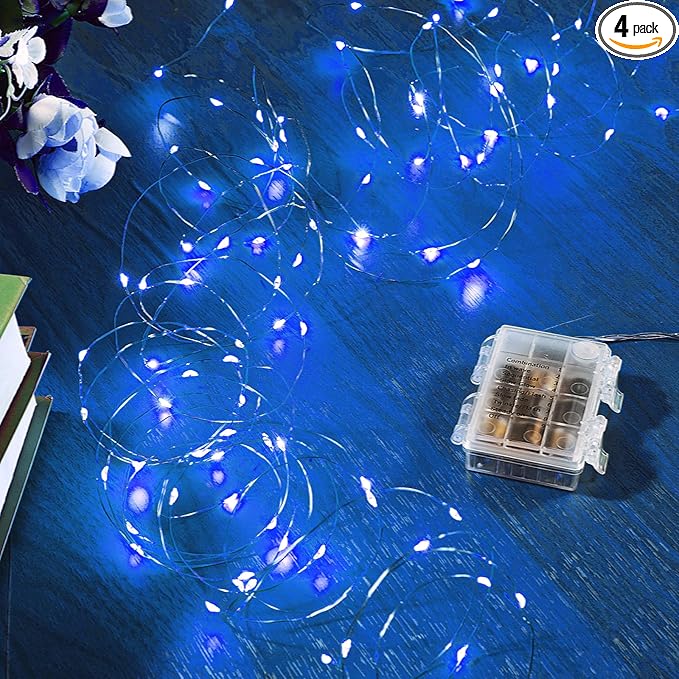 4 Pack 16.4 Ft. Battery Operated Outdoor String Lights by Ariceleo