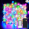 Smart Fairy Lights Plug in, 2 Pack 33FT 100LEDs USB Bluetooth Twinkle Lights by Brightown