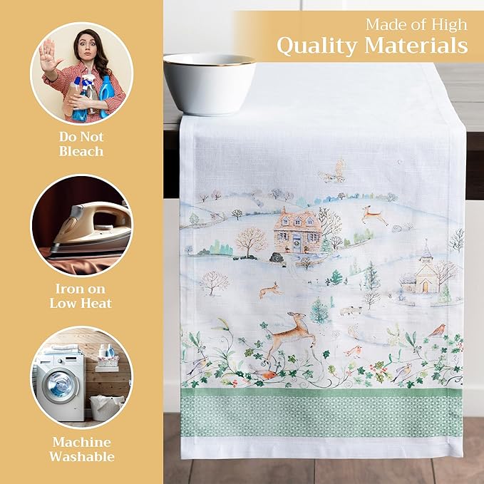 Maison d' Hermine Table Runner 100% Cotton Single Layer Table Runners 108 - Image 3