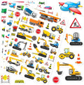 Construction Cars and Trucks Stickers 665 Counts Transportation Waterproof Car by MoShining