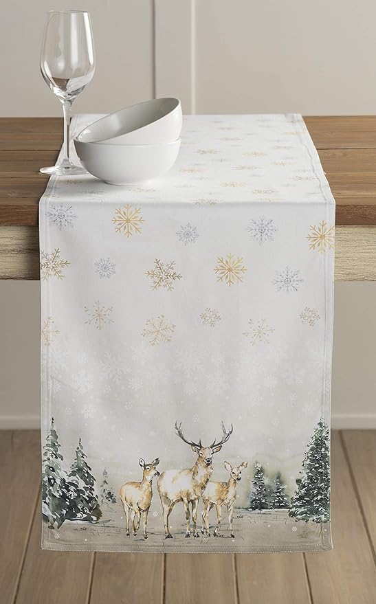 Maison d' Hermine Table Runner 100% Cotton Double Layer Table Runners 108 - Image 9