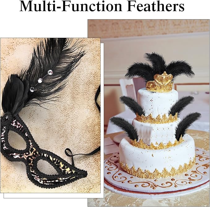 Crowye 100 Pcs Ostrich Feathers Bulk - Image 6