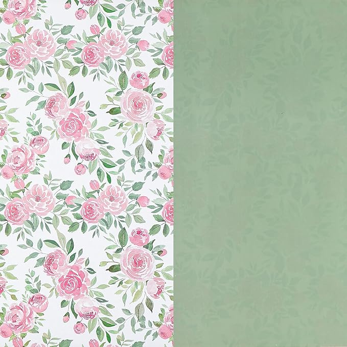 RUSPEPA Reversible Floral Wrapping Paper Roll - Image 7