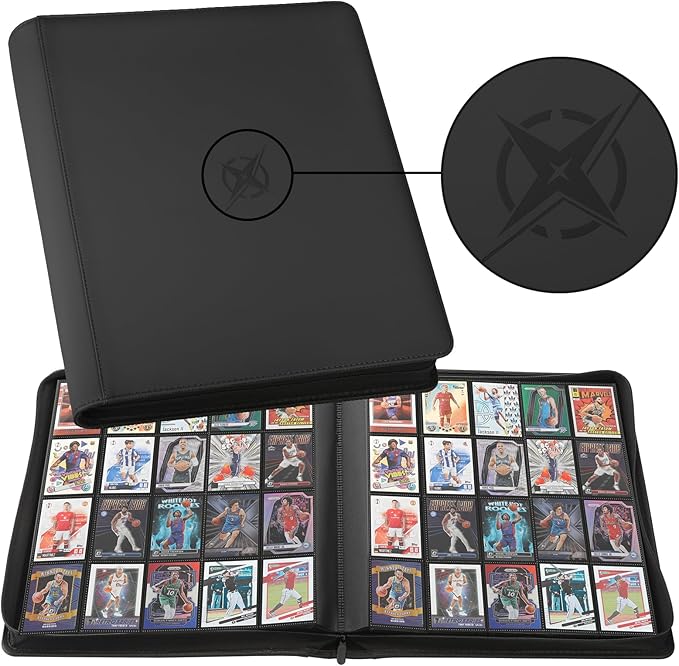 20-Pocket Card Binder, Trading Card Binder Holds 2000 Cards, Premium Zippered by Unknown