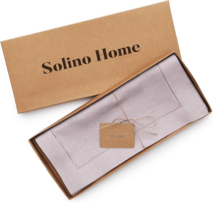Solino Home Linen Lilac Table Runner 90 Inches Long - Image 6