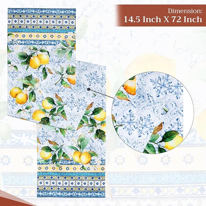 Maison d' Hermine Table Runner 100% Cotton Double Layer Table Runners 72 inches - Image 4