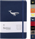 SETTINI Lined Journal, 192 Archival-Quality Pages, QuillEase Bleed-Free Paper by Settini