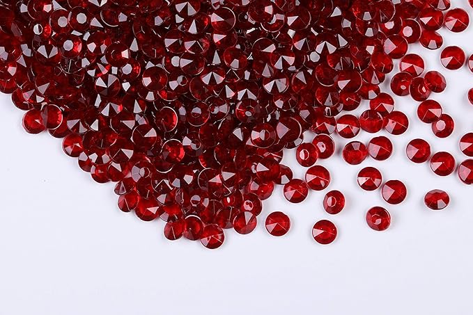 2000pcs Platic Acrylic Gems Fake Acrylic Diamonds Vase filler Beads Faux by WelcometoGintoaria