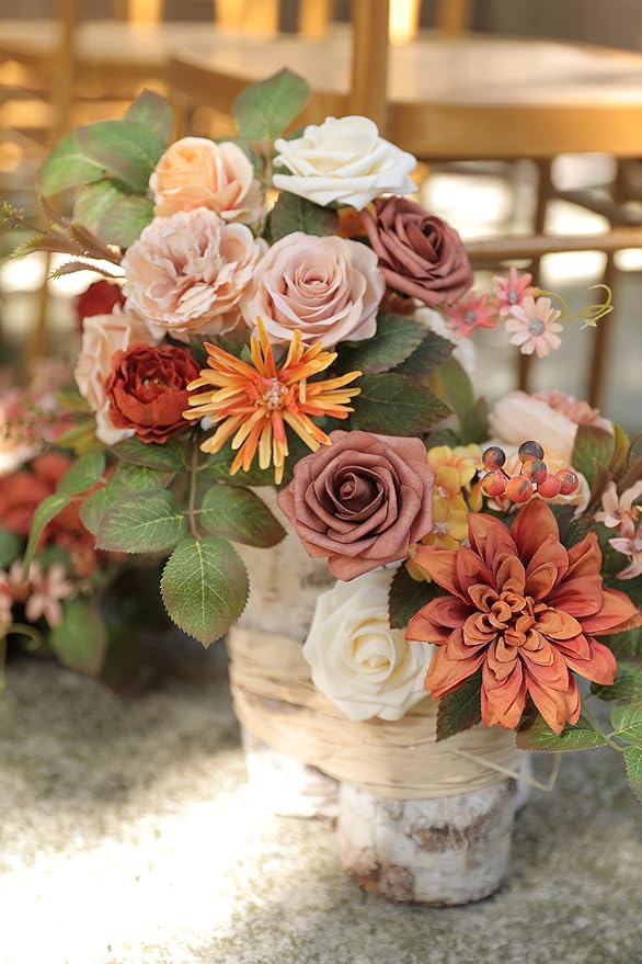 Serra Flora Artificial Flowers Combo Box Set Faux Flowers Bulk Flower Leaf - Image 5
