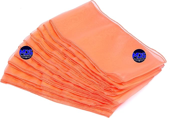 MDS Pack of 10 PCS Organza Chair Sashes Wider Dining Chair Bows Ribbon Tie Back - Image 6