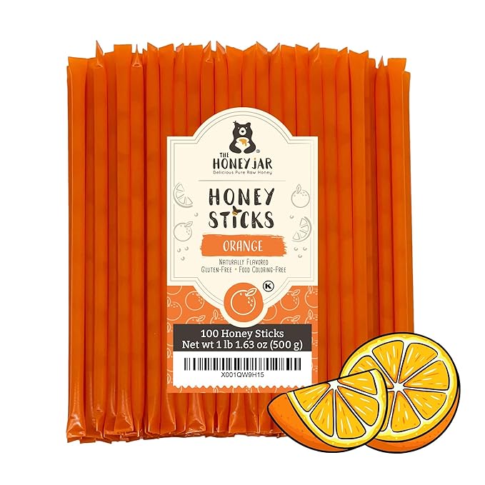 The Honey Jar Orange Flavored Honey Sticks by TheHoneyJar