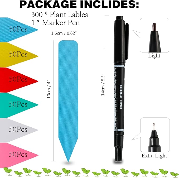 Plant Labels 300Pcs 4 Inch Plastic Plant Name Tags - Image 2