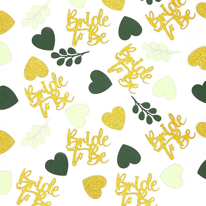 200PC Sage Green Bachelorette Party Decorations Bridal Shower Confetti - Image 2