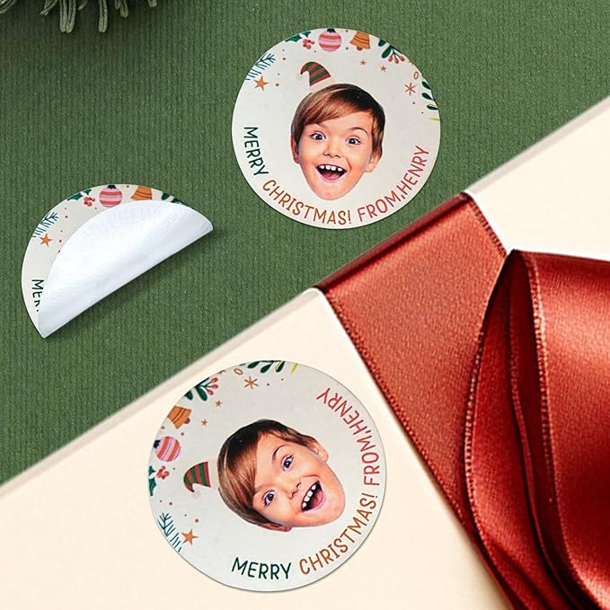 callie Personalized Christmas Stickers - Image 2
