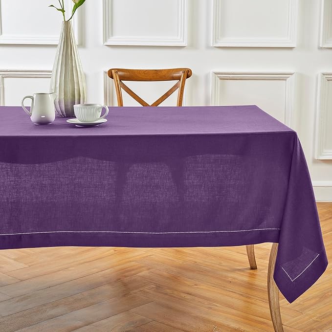 Solino Home Linen Tablecloth for Rectangle Tables 60 x 132 Inch by SolinoHome