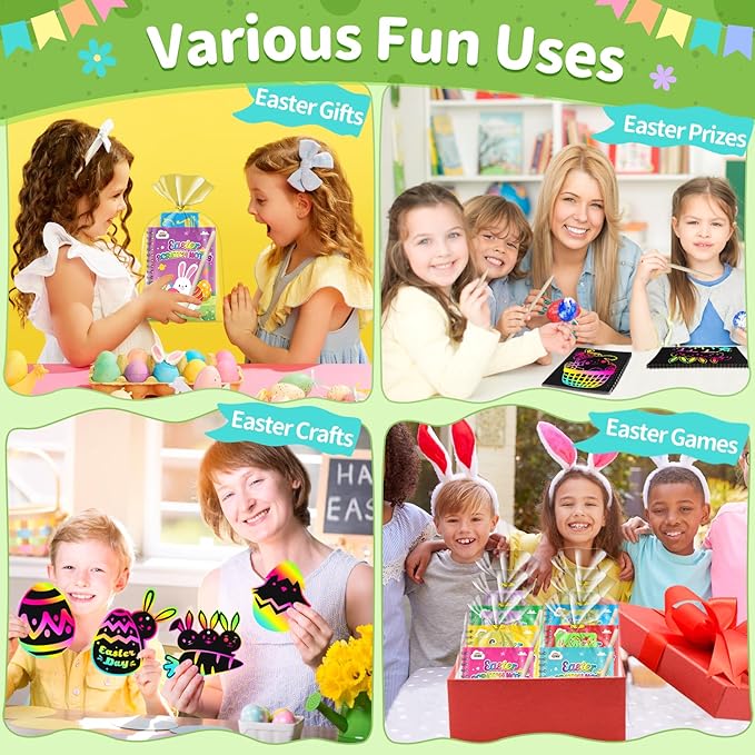 ZMLM Rainbow Scratch Party Favors Kids: Birthday Gifts Toy Bulk Scratch Art - Image 4