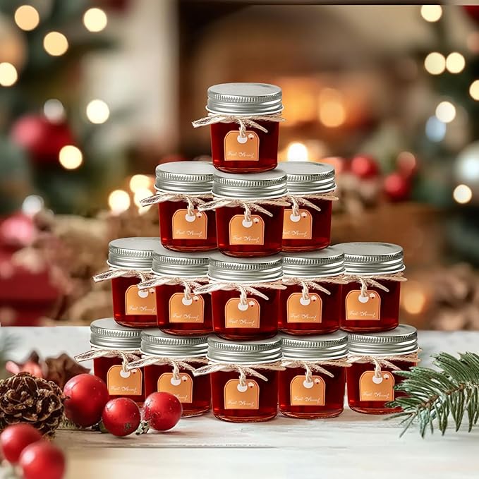ComSaf Small Mason Jars 2 oz, Small Canning Jars, Mini Glass Jar - Image 6