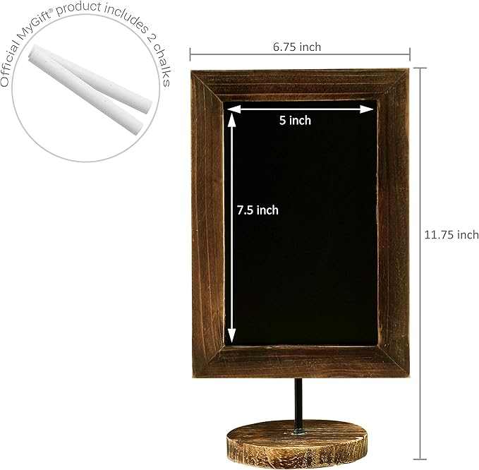 MyGift Set of 2, 12 Inch Chalkboard Sign - Image 4