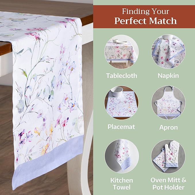 Maison d' Hermine Table Runner 100% Cotton Single Layer Table Runners 108 - Image 5