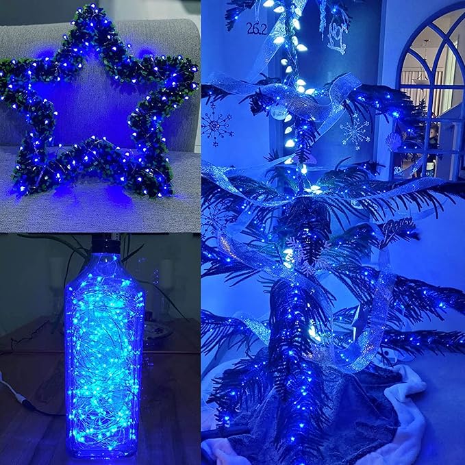 66Ft 200LED Fairy Lights Plug in, Waterproof String Lights Outdoor and Indoor 8 - Image 4